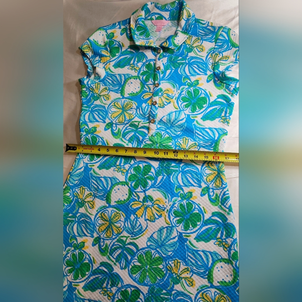 Floral Blue and Green Dress. - Picture 8 of 16